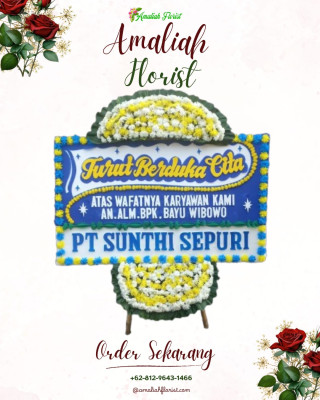 Papan Bunga Duka di Rejowinangun Utara