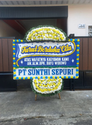 Papan Bunga Duka di Rejowinangun Utara